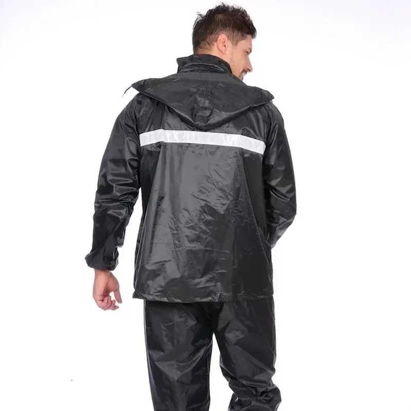 1PC Raincoat Men Rain Pants Suit Reflective Thickened Mens and Womens Riding Raincoat Electric Motorcycle for Adult Y250814