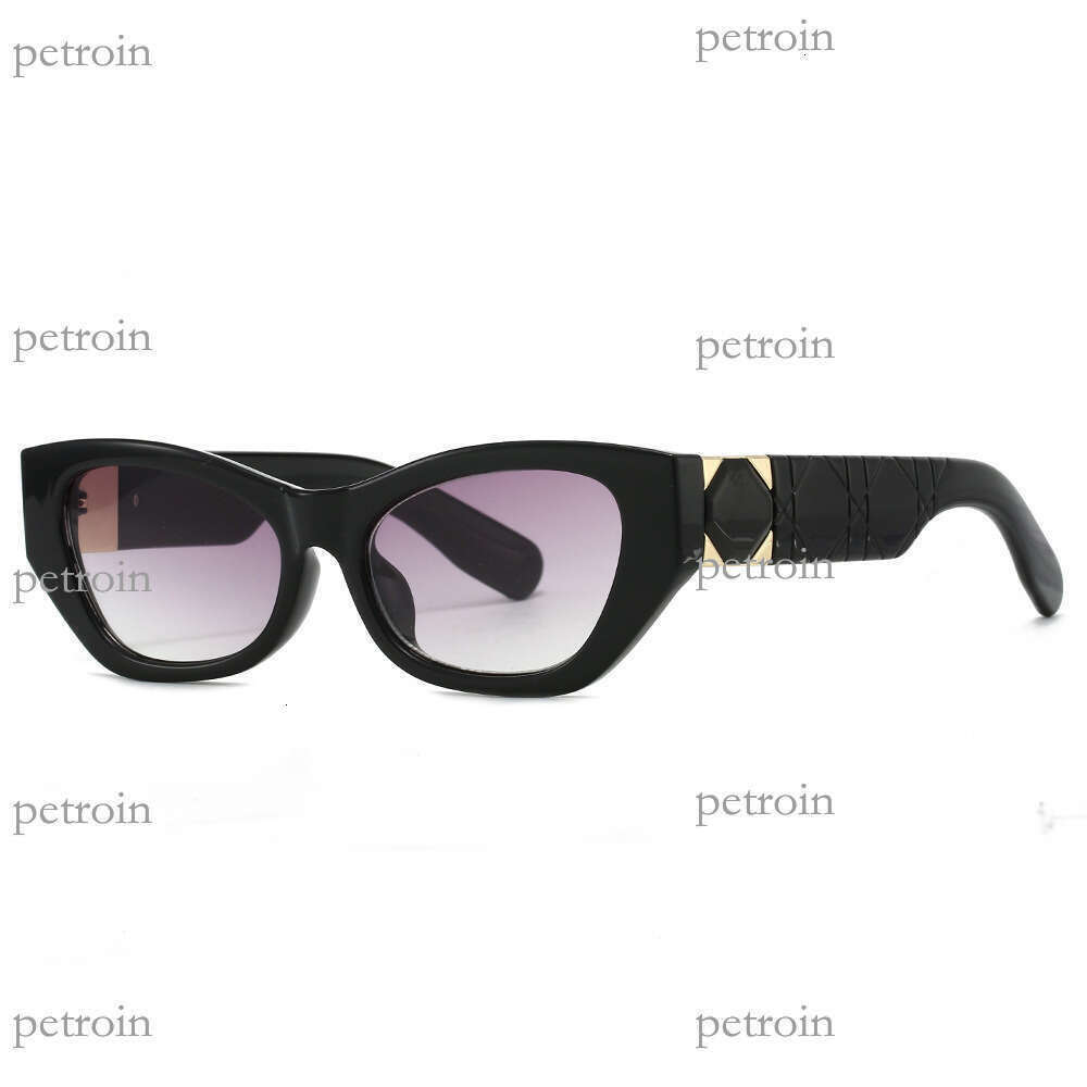 New Personality Cat Eye Frame Fashion Street Style Versatile Decorative UV Protection Sunglasses Can Be Customized with Prescription