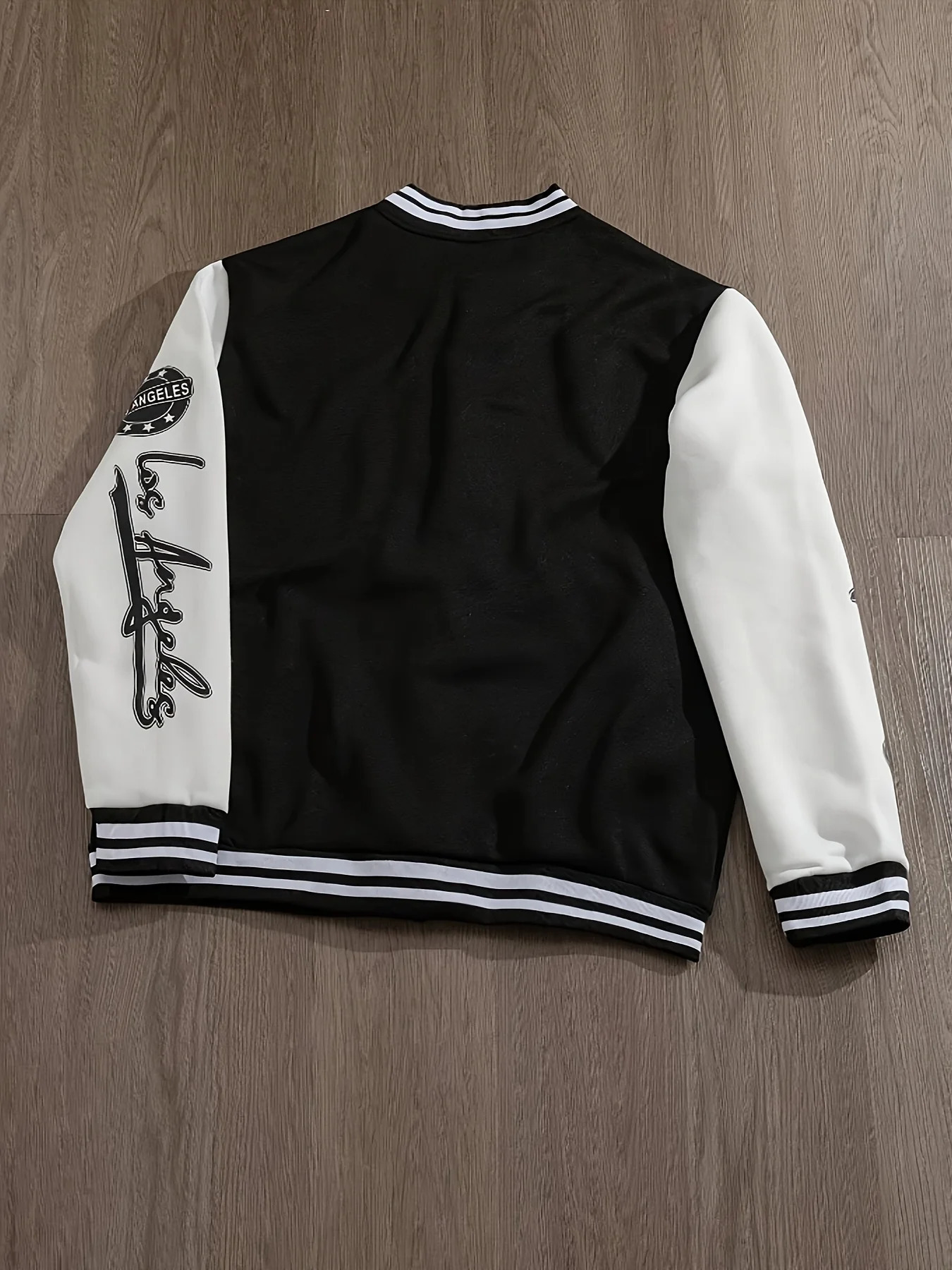 Spring and Autumn Mens Womens LA Letter Printing Casual Street Style Baseball Jacket 250814
