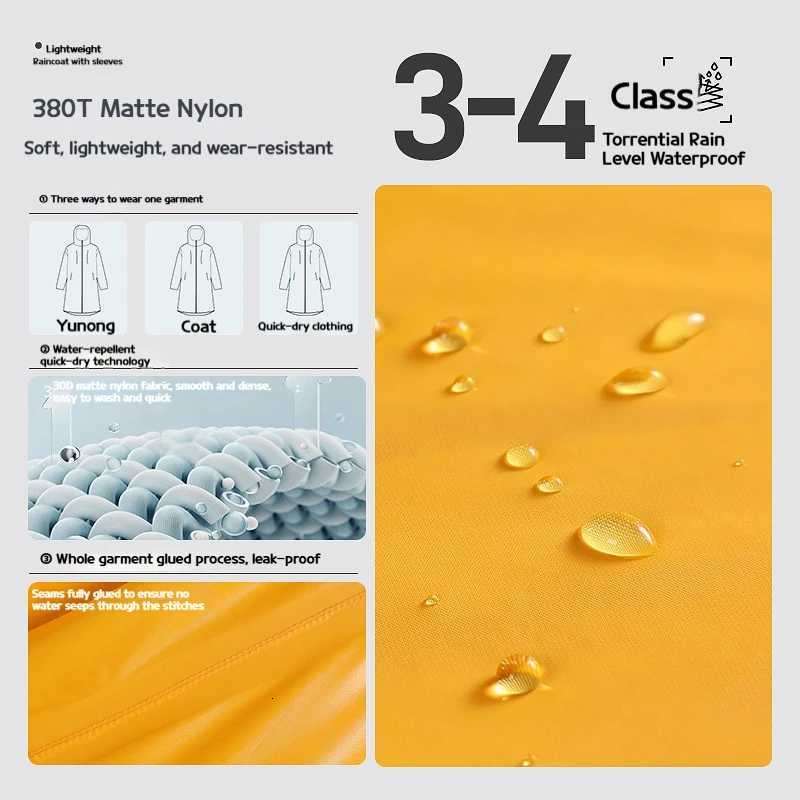 Thickened adult outdoor one-piece raincoat waterproof and wear-resistant essential long-term protective rain gear for travel a Y250814