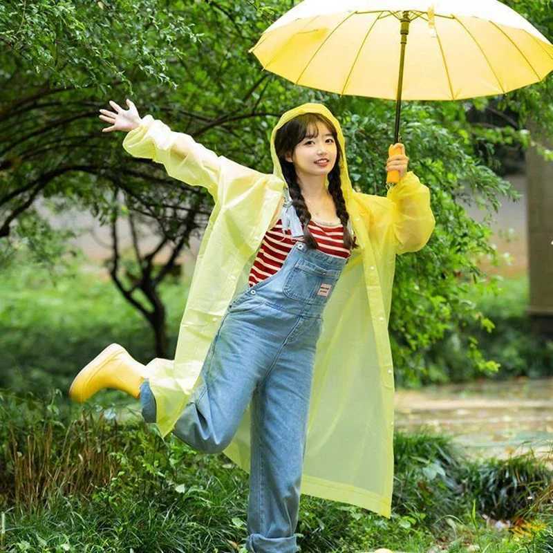 Non-disposable Raincoat Adult Thickened Outdoor Travel Portable Full-body Raincoat Anti-storm Raincoat Home Furnishings Y250814