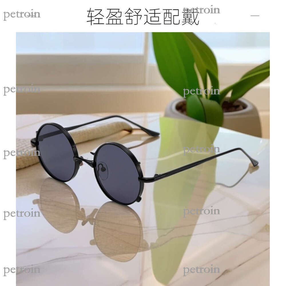 New Metal Small Round Frame Lightweight Fashion UV400 Sunglasses