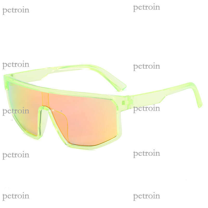 New Trendy Outdoor Sports Protective Personalized One-piece Colorful Anti-UV Cycling Sunglasses