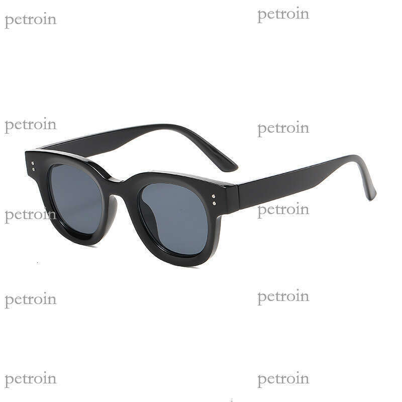 Oval Ocean Lens Thickened Small Frame Fashionable Women High-end Versatile Men Driving Sunglasses