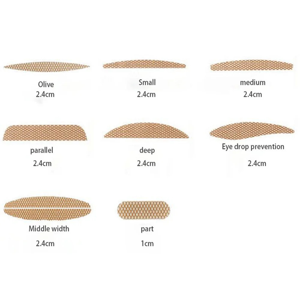 10sheet Gauze Lace Mesh Invisible Double Eyelid Sticker Waterproof Transparent Natural Self-adhesive Eyelid Tape Eye Makeup Tool 250811