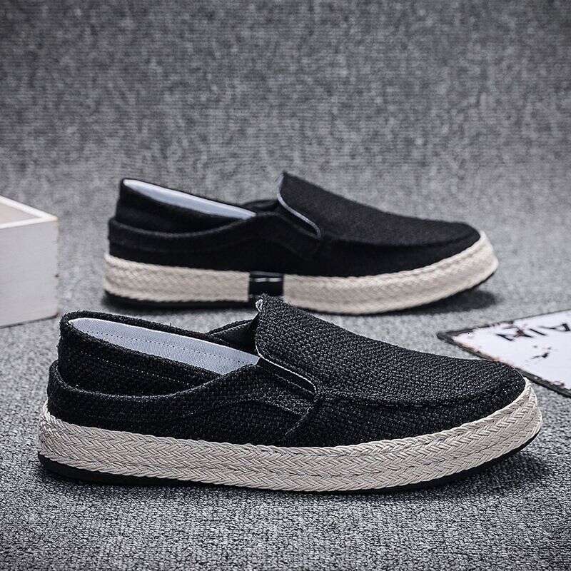 2025 Spring New Breathable Bean Men's Korean Edition Fashion Le Fu Youth Casual Trendy Shoes
