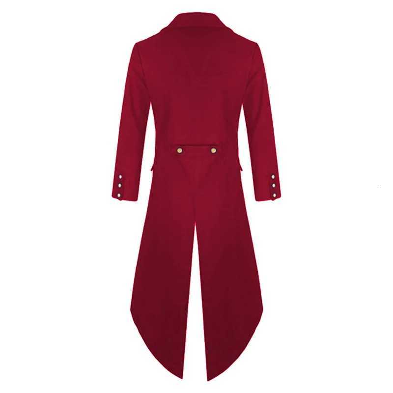 2024 Spring and Autumn New Mens Coat Fashion Coat Windbreaker Steampunk Gothic Coat Mens Retro Dress W250815