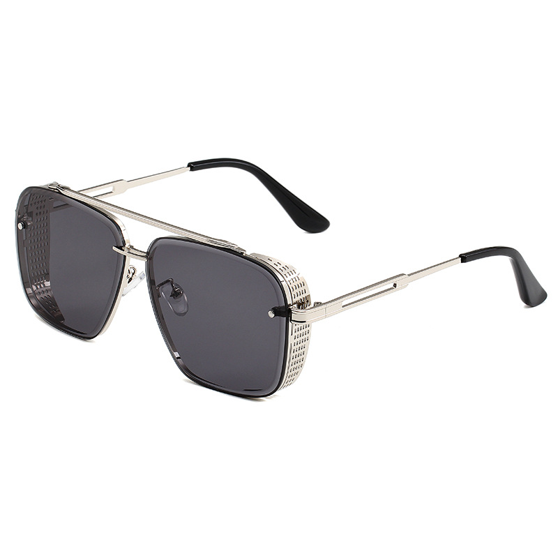 Square Sunglasses Retro Vintage Style Metal Frame UV Protection Fashion Shades for Outdoor