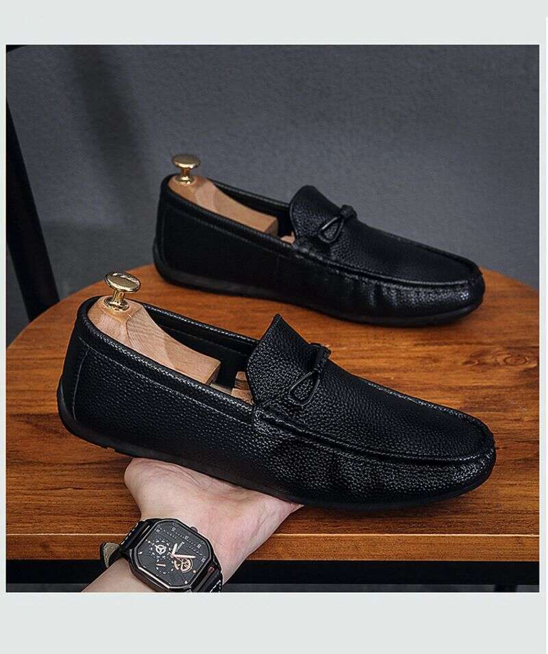 Bean Summer New British Style Fashion Trend Casual Versatile Men's Soft Sole One Foot Le Fu Shoes