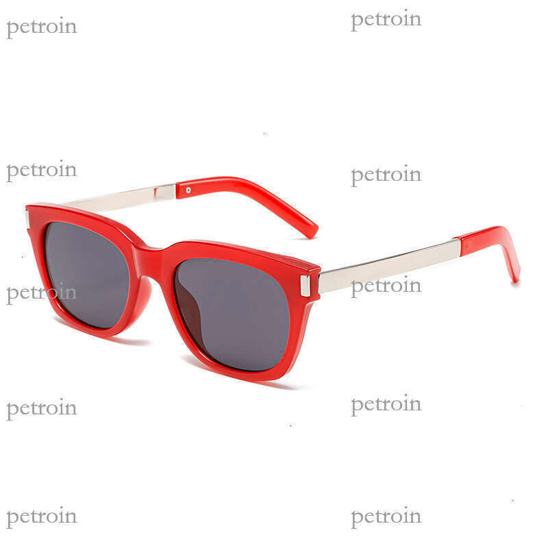 New square frame fashion metal temple sunglasses glasses with a high-end feel for men and women