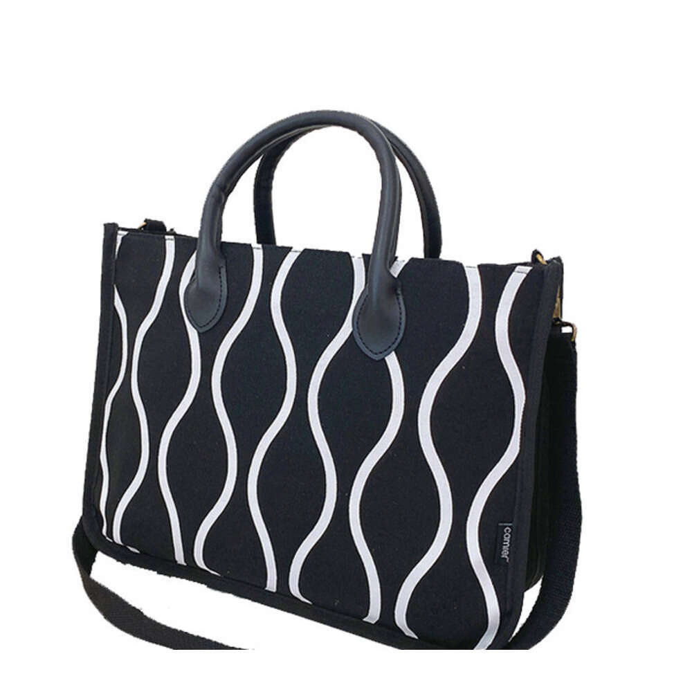New Canvas for Women, Summer Crossbody Versatile Student Shoulder Bag, Large Capacity Simple Tote Bag