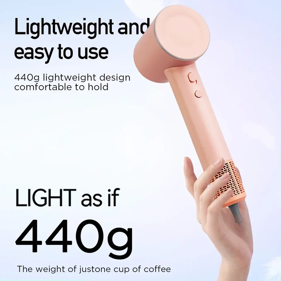 Highspeed hair dryer Silent and quickdrying Portable compact suitable for home travel negative ion care 250811