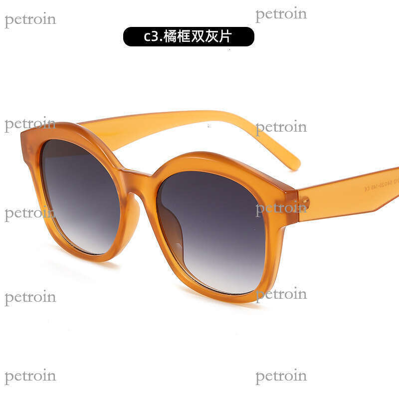 New Fashion Cat Eye Large Frame for Women Trendy Internet Celebrity Sun Glasses UV Protection Sunglasses