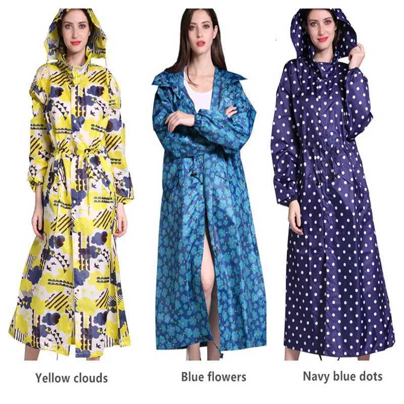 Long Travel portable Raincoat Women Ponchos Waterproof Pullover Womens Breathable Rain Coat Chubasquero Mujer Y250814