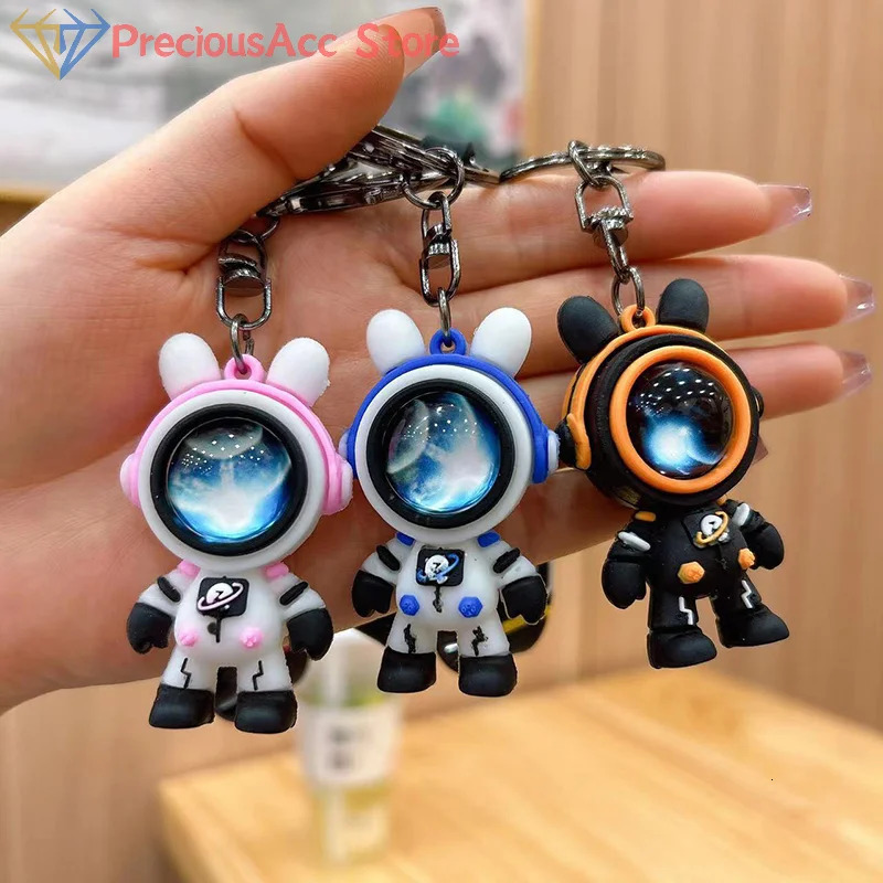 Lightning Bear Keychain Fashion Cartoon Cute Star Astronaut Doll Bag Pendant Accessories Couple Jewelry Gifts Birthday 250811