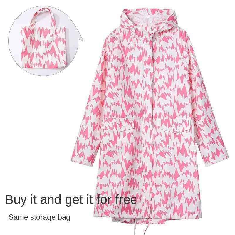 New Stylish Long Rain Coat Women Waterproof Hooded Light Hiking Men Rain Coat Portable Rain Cloak Y250814
