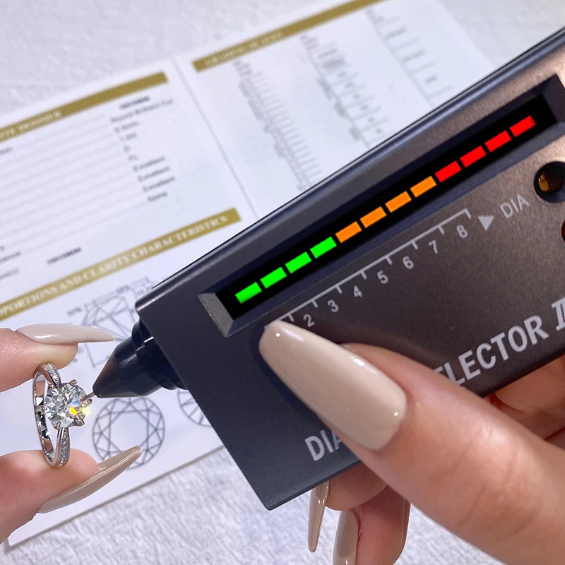 DW 0.5-2CT Diamond Rings for Women Engagement Real 925 Sterling Silver Original Wedding Gemstone Fine Jewelry 250807