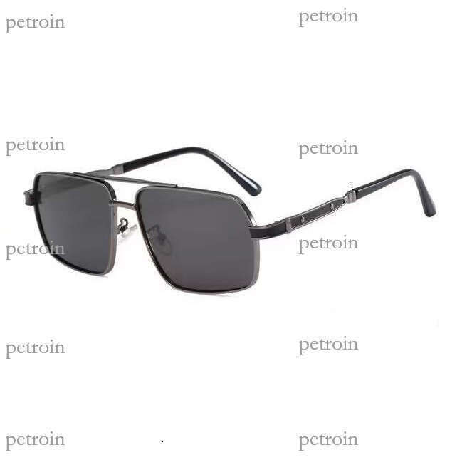 Men's New Double Bridge HD Polarized Square Frame Driving UV Protection Women's Premium Sunglasses