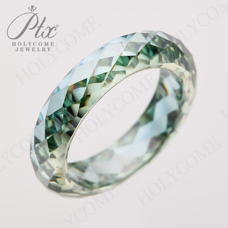 Customized Rare Finger Ring Lab Created Faceted Moissanite Diamond Ring Men Women Genuine Moissanite Stone Rings Fashion Jewelry Accessories