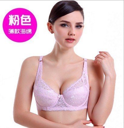 Sexy Push Up Bra Deep V Brassiere Summer Thin Women Underwear Lace Embroidery Flowers Lingerie Plus Size A B C D Cup Bras 250617