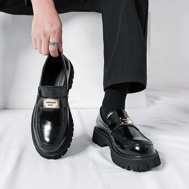 Yipin Product Number 695 New Thick Sole Leather For Youth Lefu Fashion Men's Shoes