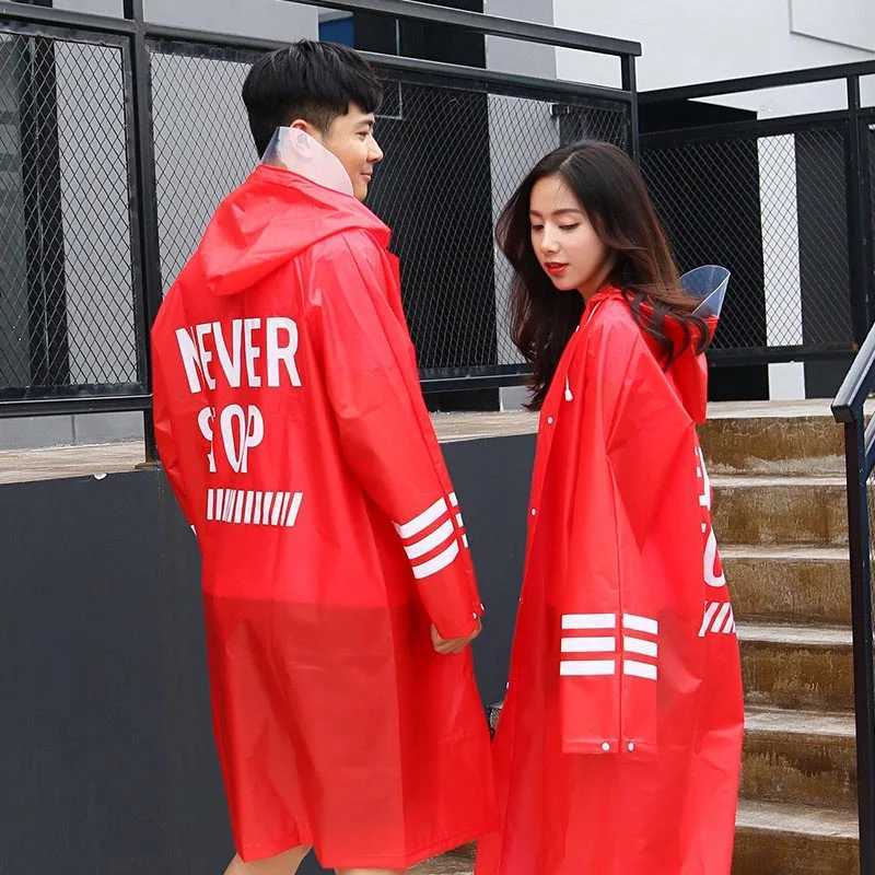 Hot Sale Brand The New Adult Men Women Long EVA Thick Rainwear Universal Rain Coat Waterproof Poncho Hiking Tour Raincoat Hooded Y250814