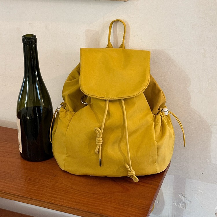 Autumn New Unisex Backpack Korean Street Nylon Atmosphere Checkered Backpack Casual Commuting Single Shoulder Backpack Autumn New Designer Bag