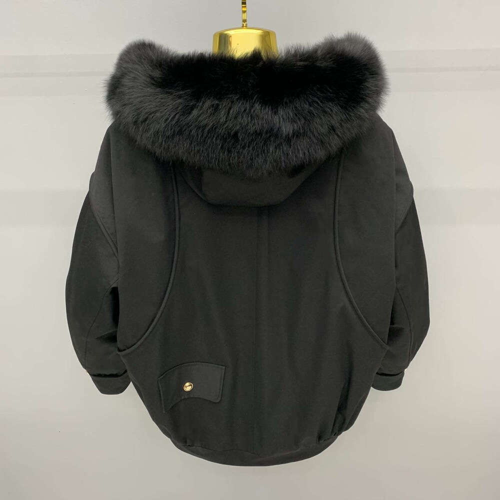 Women's Retro Style Overcomes Fur Collar Jacket Hooded Thick Winter Down Cotton Jacket