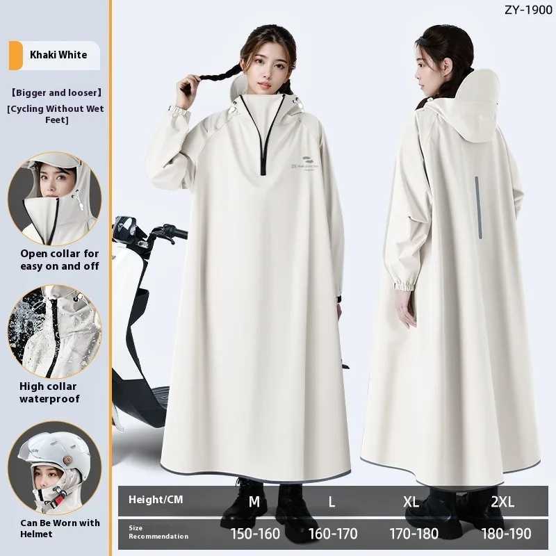 Women Raincoat Men Riding Waterproof Rain Poncho Rainstorm Prevention Impermeable Motorcycle Electric Bicycle Raincoats Y250814