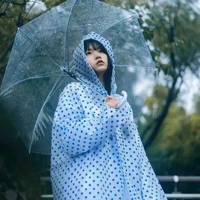 Non-disposable Raincoat Adult Thickened Outdoor Travel Portable Full-body Raincoat Anti-storm Raincoat Home Furnishings Y250814