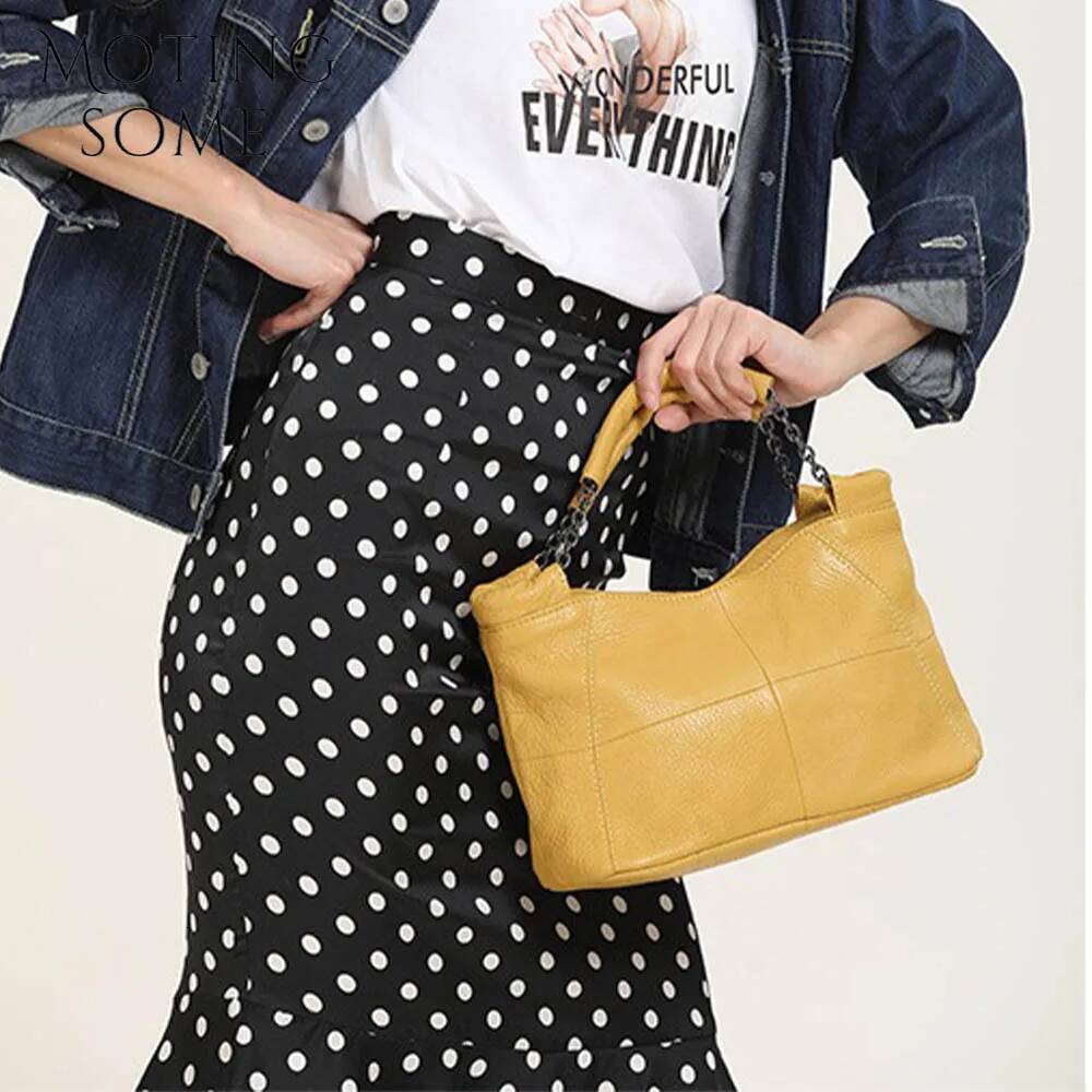 Motingsome Fashionable Women Shoulder Cow Leather Saddle Bags Mini Tote Cute Messenger Lady Daily Purses 2024 New