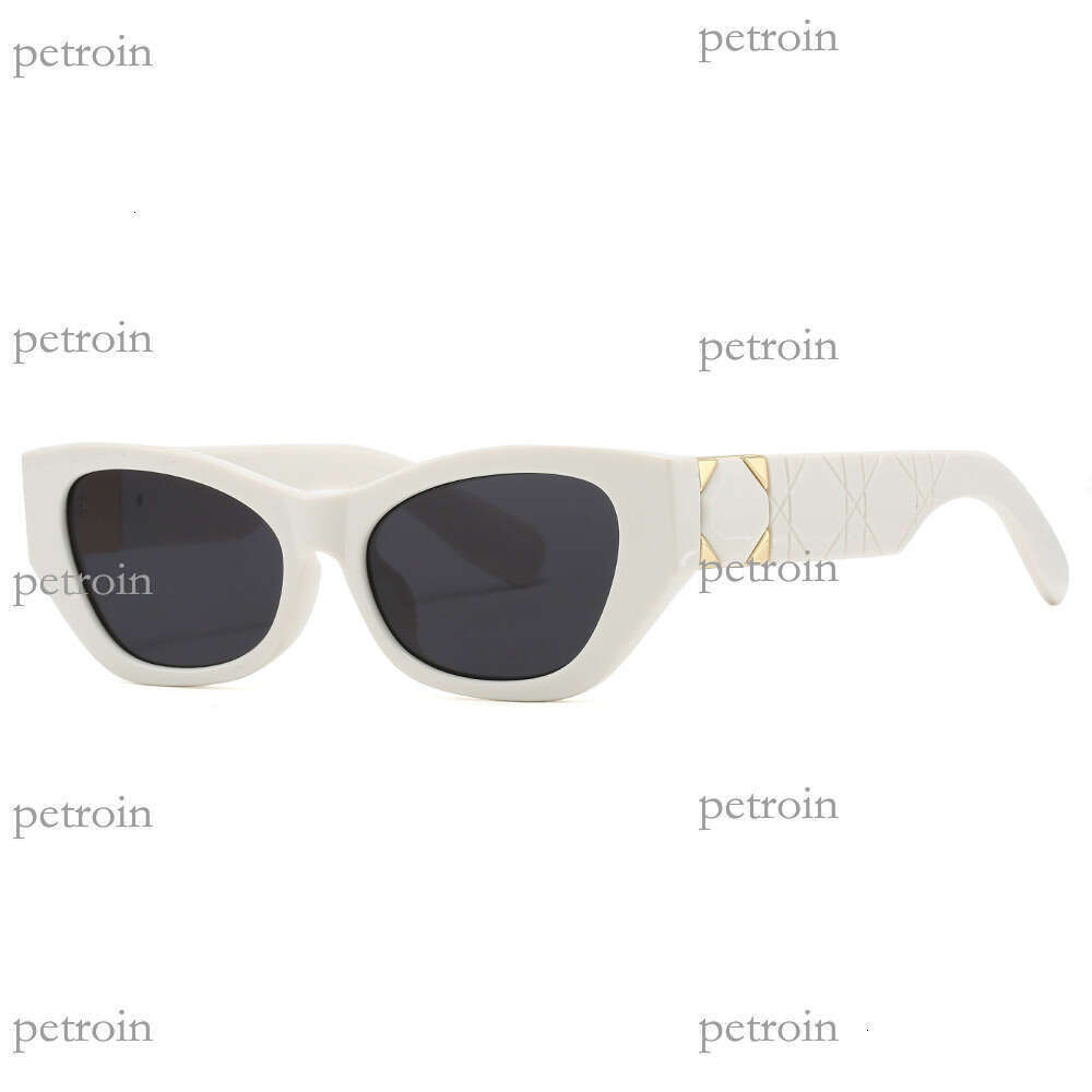 New Personality Cat Eye Frame Fashion Street Style Versatile Decorative UV Protection Sunglasses Can Be Customized with Prescription