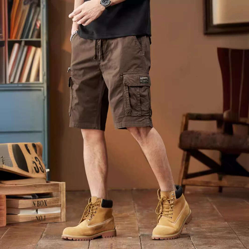 American Style Trendy Brand Cargo Men's Summer Loose Mid-Length Pants New Casual Five-Point Shorts B5