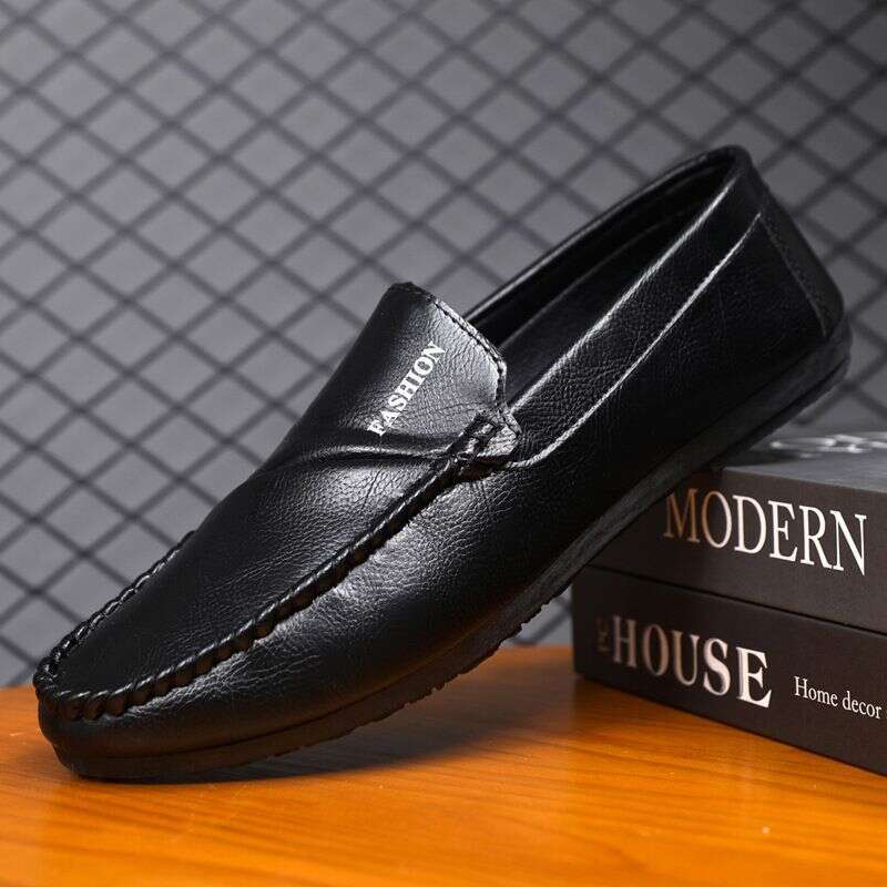 Low Top Men's One Foot Kick, Lefu Shoes, 2025 Anti Slip And Waterproof Thick Soled Formal Attire, Wenzhou Lazy Man,