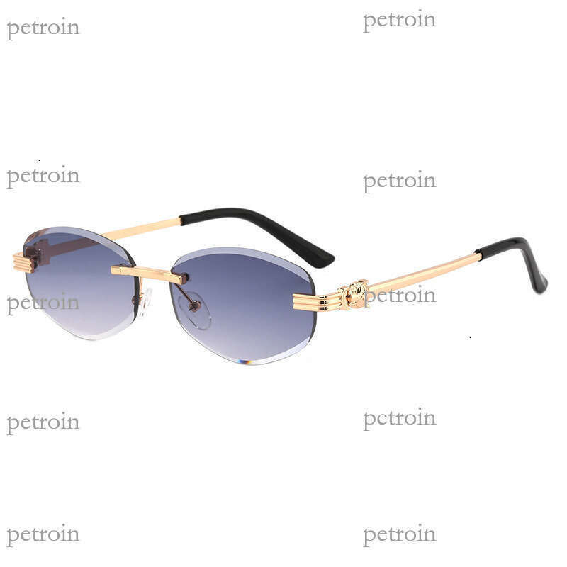 New Metal Frameless Polygon Fashion Trend Unisex Internet Celebrity Sunglasses