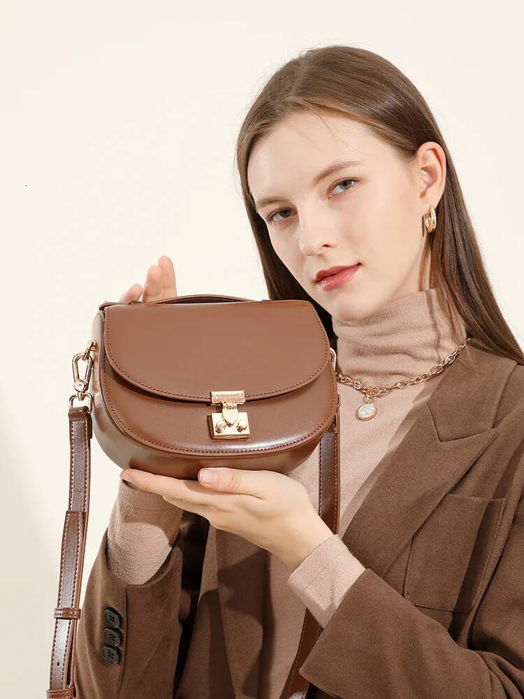 YANATARI Genuine Leather Woman Cowhide Shoulder Minimalism Bags Womans High Quality 2025 Ladies Crossbody Bag