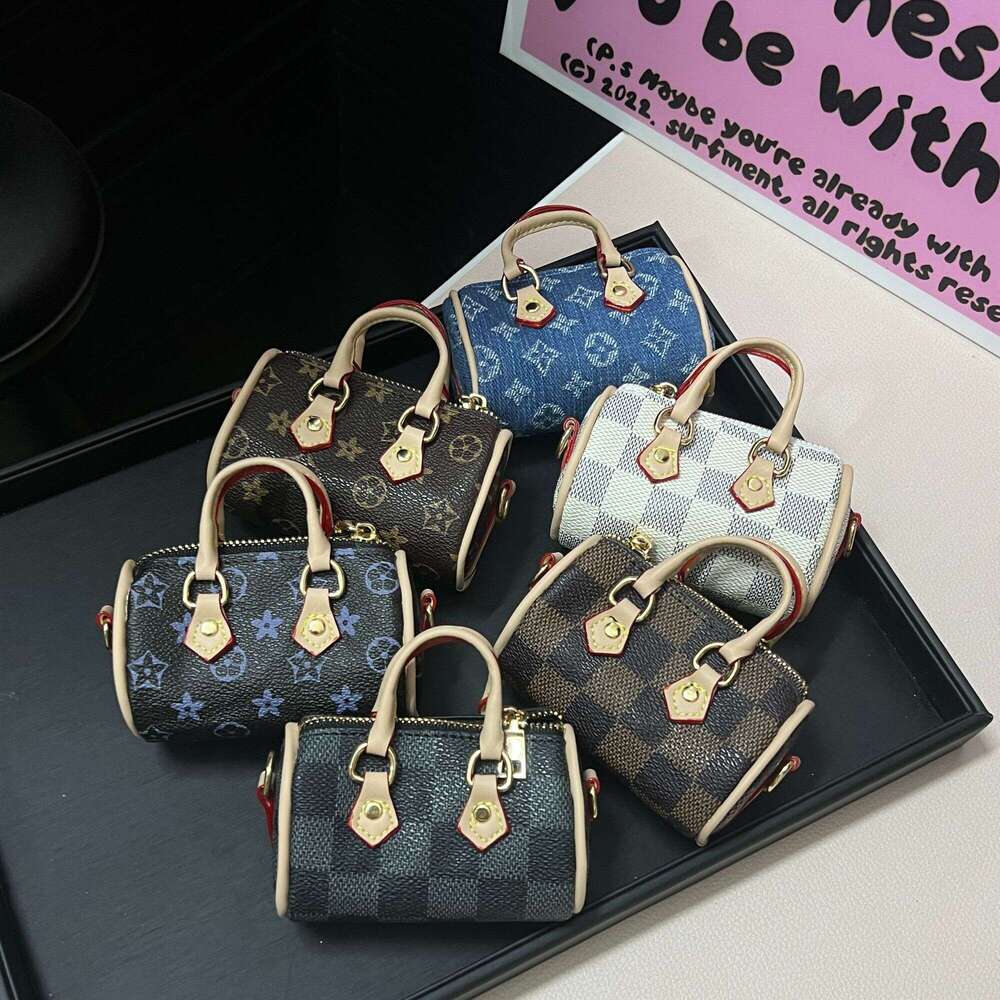 bag charm Mini Internet Celebrity Presbyopic Pillow Dopamine Niche Color Car Key Pendant Earphone Lipstick Bag