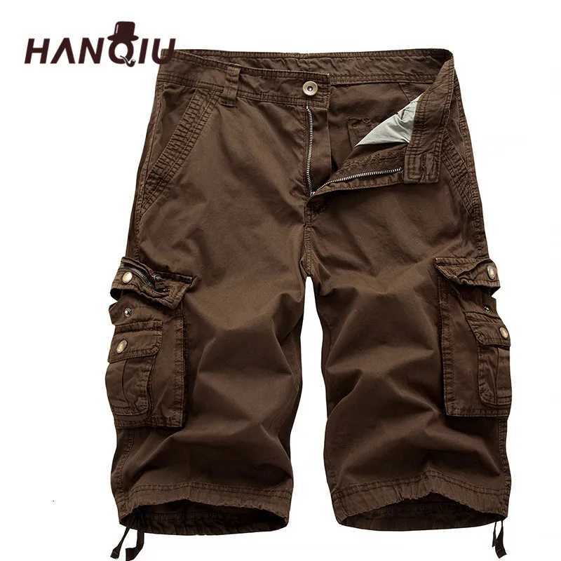 Cargo Shorts Men 2024 Summer Army Military Tactical Homme Shorts Casual Solid Multi-Pocket Male Cargo Shorts Plus Size Y250814