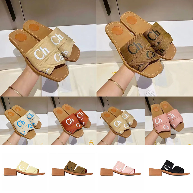 Designer Slippers Womens sandals designer slides fashion Flip Flops Summer Beach Indoor Casual sandals Slippers luxury sandals Slippers sandal High heels eur 35-42