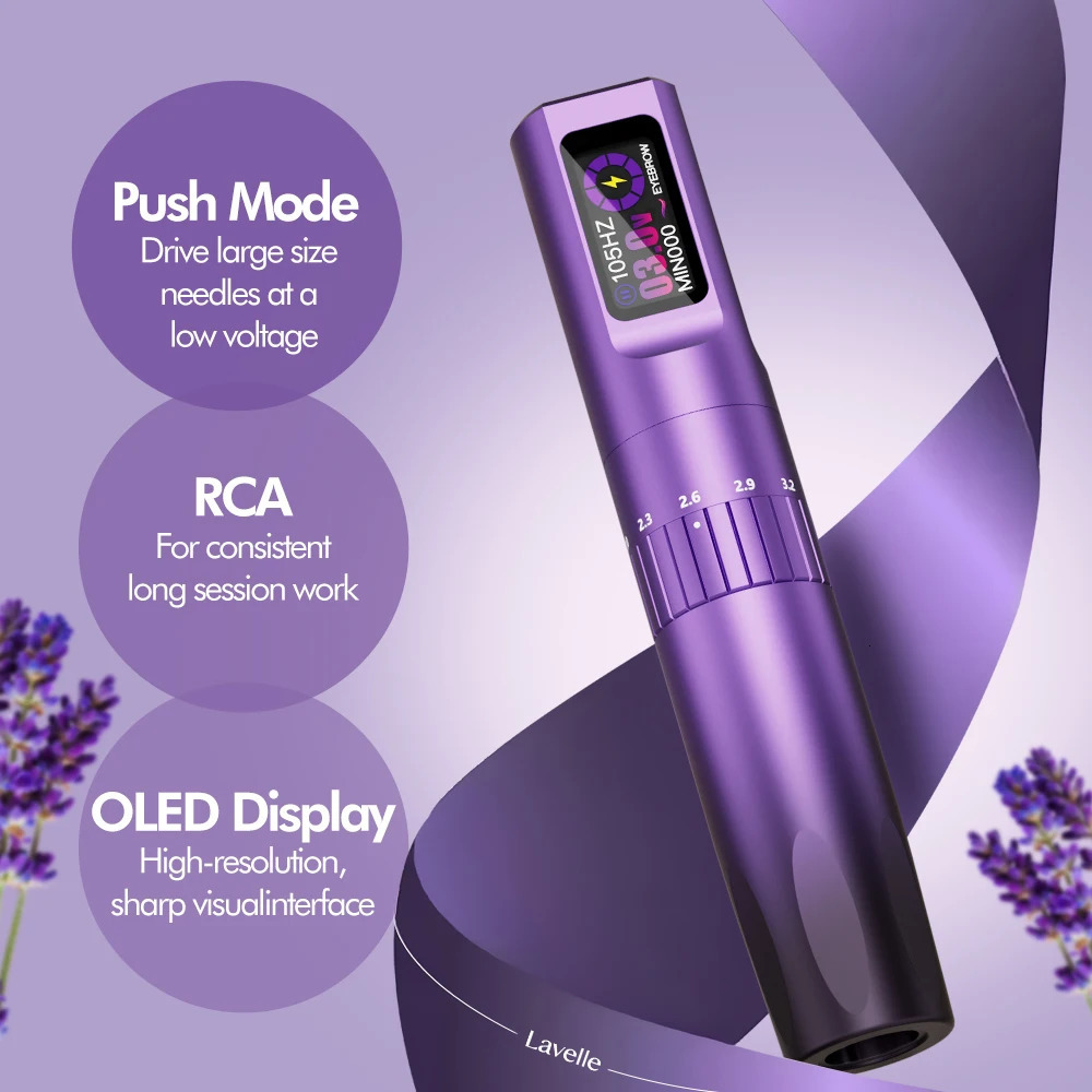 INKin Lavelle Makeup Permanent Machine Pen Eyeliner Tattoo Eyebrows Lips Scalp PMU 20pcs Cartridge Needle 250809