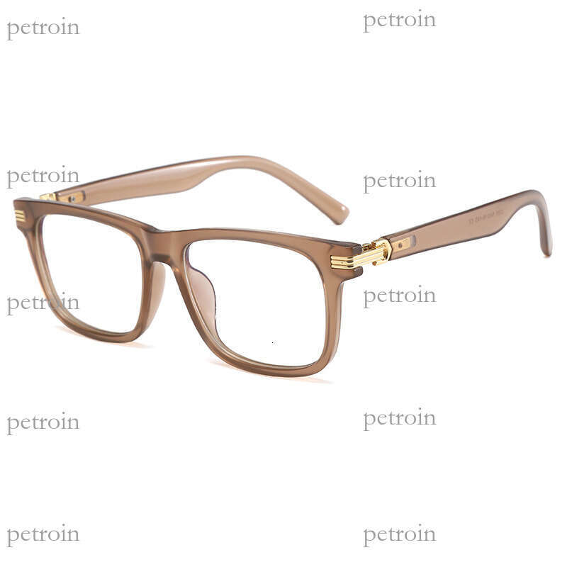 New Square Frame Optical High-End Feel Non-Prescription Fashion Trend Anti-Blue Light Glasses for Men