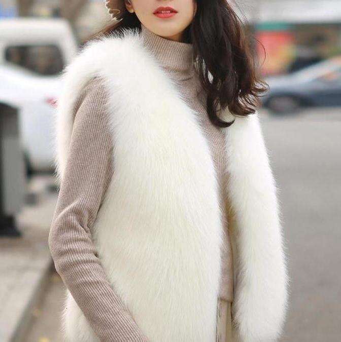 Women Vest Cozy Fluffy Faux Fur Vest for Women Soft Thick Cardigan Cold Resistant Plus Size Waistcoat Women Furry Vest