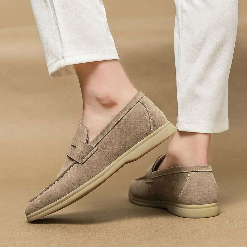 Men's Oversized Casual Fashionable Fitting Loafers, Trendy And Simple Formal Business Leather Shoes, Can Be Worn