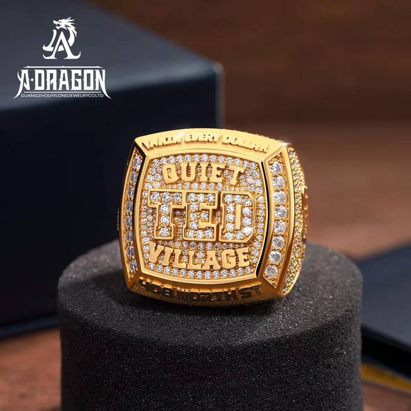 VVS Moissanite Hip Hop Dia Bling Rectangular Gold Plated Sterling Sier Finger Band Ring Jewelry Fine for Men