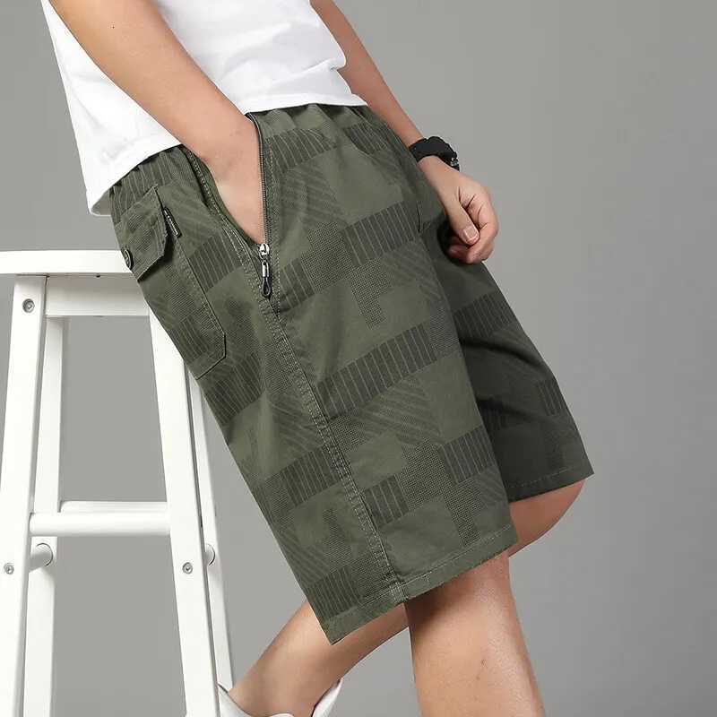 Big Size Mens Casual Shorts Summer Light Weight Shorts Outdoor Sports Cool Breathable Beach Relaxed Fit Cotton Cargo Shorts Y250814