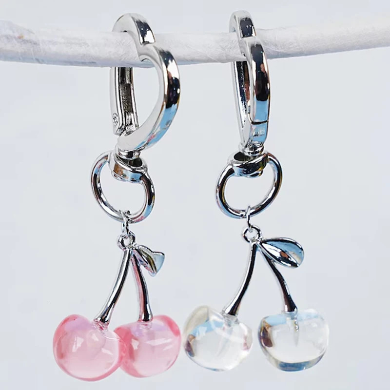 Cute Keyring Cherry Bag Charms Keychain for Bags Carabiner Keys Accessories Wallet Chain Charm Fashion Gifts 250804