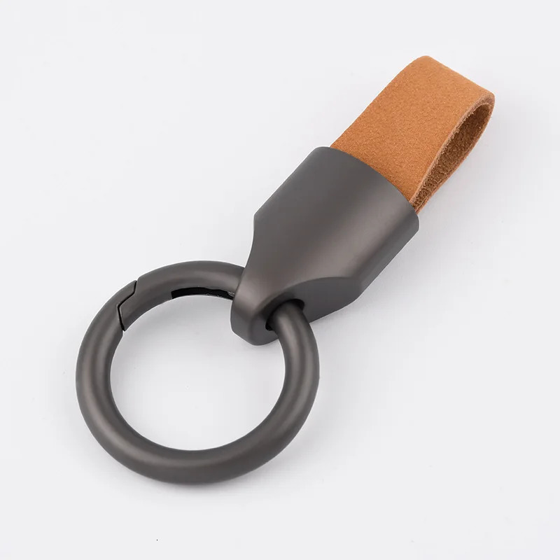 Fashion Durable Leather Car Key Ring Keychain Holder Accessories Suitable for Most Keys Keyholes Larger Than 12cm047in 250811