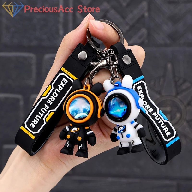 Lightning Bear Keychain Fashion Cartoon Cute Star Astronaut Doll Bag Pendant Accessories Couple Jewelry Gifts Birthday 250811