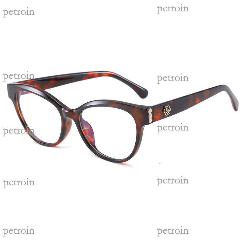 2025 New Cat Eye Blue Light Blocking Simple Large Frame Non-Prescription Glasses Personality Fashion No Makeup Sunglasses