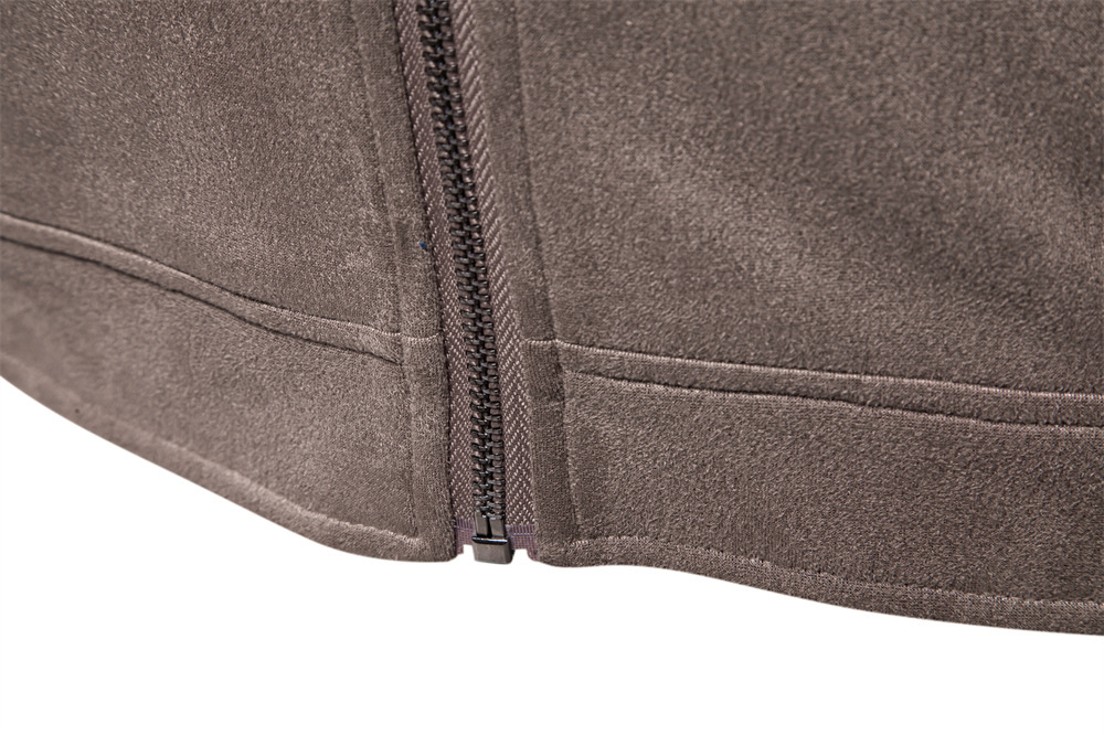 2025 New Men's Solid Color Jacket Autumn Winter Faux Suede Workwear Coat Trendy Casual Male Outerwear EUR size: S-2XL